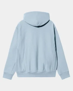 Online American Script Sweatshirt Med Haette | Frostet Bla Mænd Sveder
