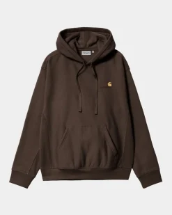 Hot American Script Sweatshirt Med Haette | Tobak Mænd Sveder