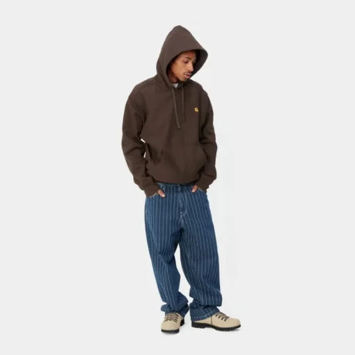 Hot American Script Sweatshirt Med Haette | Tobak Mænd Sveder