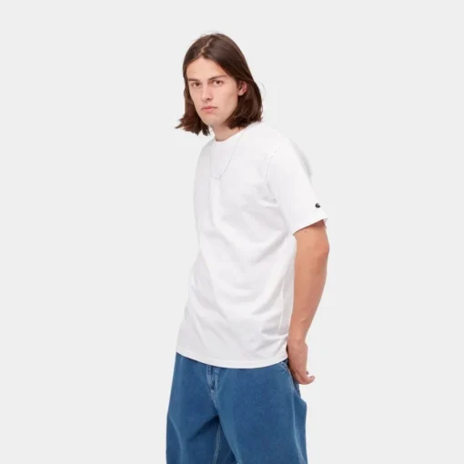Store Base T-Shirt | Hvid Mænd T-Shirts Og Poloer