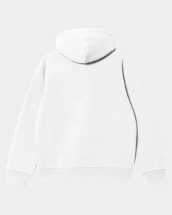 New Carhartt Sweatshirt Med Haette | Hvid Sort Mænd Sveder