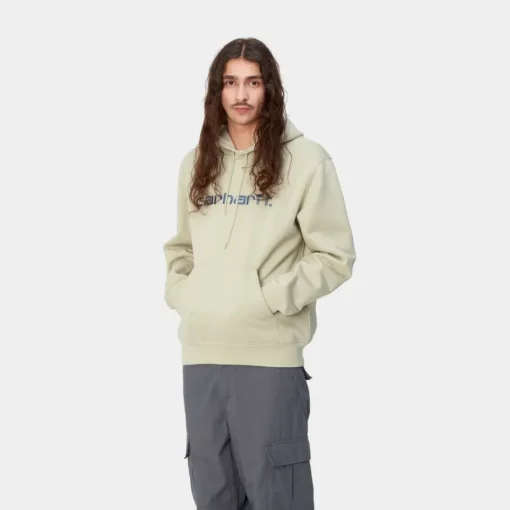 Cheap Carhartt Sweatshirt Med Haette | Beryl / Sorrent Mænd Sveder