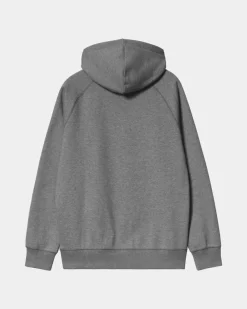 New Chase Sweatshirt Med Haette | Mork Heather Grey Mænd Sveder
