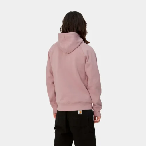 Clearance Chase Sweatshirt Med Haette | Glassyet Lyserod Mænd Sveder