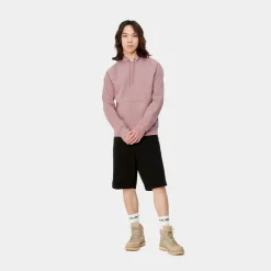 Clearance Chase Sweatshirt Med Haette | Glassyet Lyserod Mænd Sveder