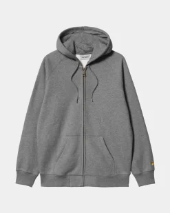 Discount Chase-Jakke Med Haette | Morkegra Heather Mænd Sveder