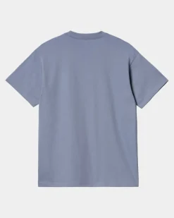 Store Diagram Script T-Shirt | Bay Blue Mænd T-Shirts Og Poloer