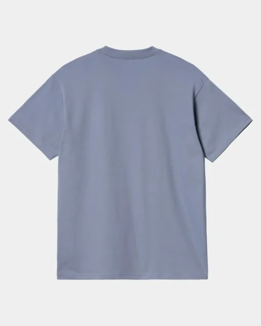 Store Diagram Script T-Shirt | Bay Blue Mænd T-Shirts Og Poloer