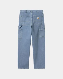Fashion Dobbelt Knaebukser - Denim | Bla (Sten Bleget) Mænd Bukser