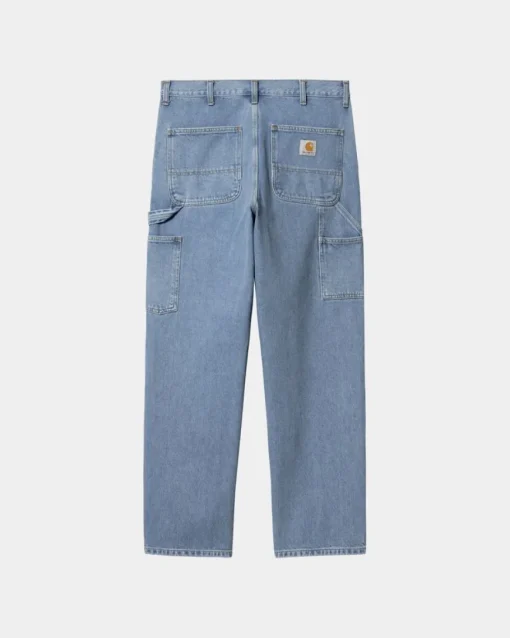 Fashion Dobbelt Knaebukser - Denim | Bla (Sten Bleget) Mænd Bukser