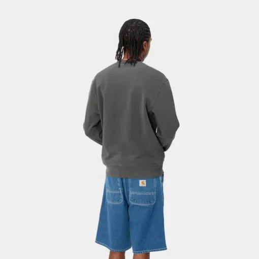 Flash Sale Duster Script Sweatshirt | Sort Mænd Sveder