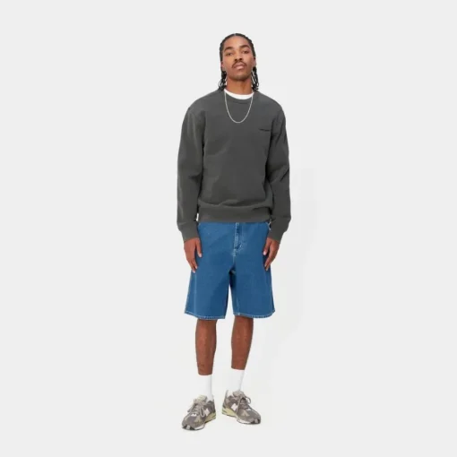 Flash Sale Duster Script Sweatshirt | Sort Mænd Sveder
