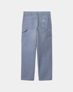 Fashion Enkelt Knae Bukser | Bay Blue (Aeldret Laerred) Mænd Bukser