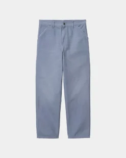 Fashion Enkelt Knae Bukser | Bay Blue (Aeldret Laerred) Mænd Bukser
