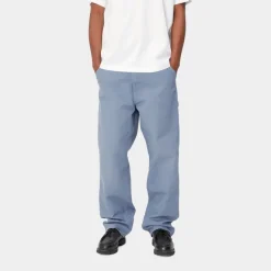 Fashion Enkelt Knae Bukser | Bay Blue (Aeldret Laerred) Mænd Bukser