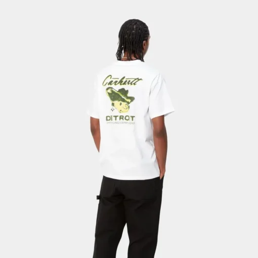 New Gront Graes T-Shirt | Hvid Mænd T-Shirts Og Poloer