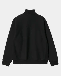Discount Half Zip American Script Sweatshirt | Sort Mænd Sveder