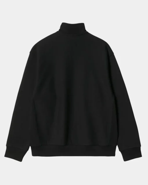 Discount Half Zip American Script Sweatshirt | Sort Mænd Sveder
