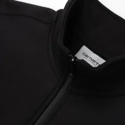 Discount Half Zip American Script Sweatshirt | Sort Mænd Sveder
