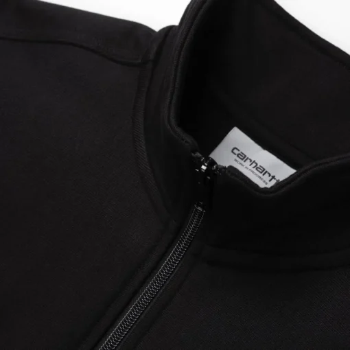 Discount Half Zip American Script Sweatshirt | Sort Mænd Sveder