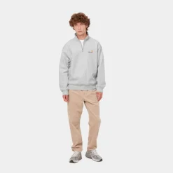 New Half Zip American Script Sweatshirt | Ask Heather Mænd Sveder