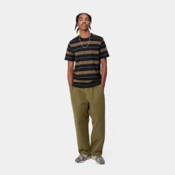 Clearance Haynes Stripe T-Shirt | Sort Mænd T-Shirts Og Poloer