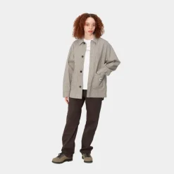 Best Sale Haywood Stripe Coat | Voks / Sort Kvinder Jakker