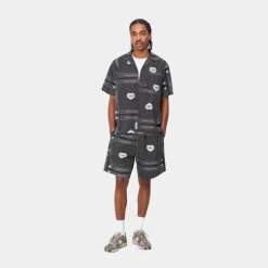 Cheap Heart Bandana Print Kort |Sort Mænd Shorts & Trunks