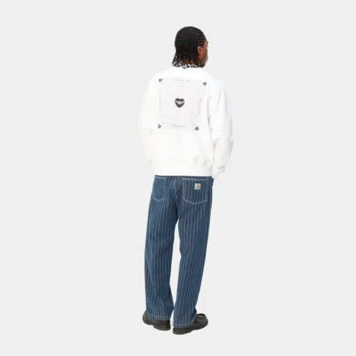 Fashion Hjerte Bandana Sweatshirt | Hvid Sort Mænd Sveder