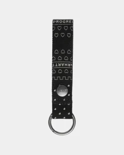 Fashion Hjerte Print Bandana Nogleholder | Sort Mænd Tilbehør