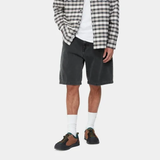 New Landon Short | Sort (Heavy Stone Vask) Mænd Denim
