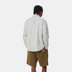 New Ligety Stripe Shirt | Voks / Sort Mænd Skjorter