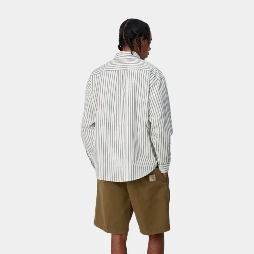 New Ligety Stripe Shirt | Voks / Sort Mænd Skjorter
