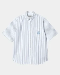Fashion Linus Stripe Kortaermet Skjorte | Blege Mænd Skjorter