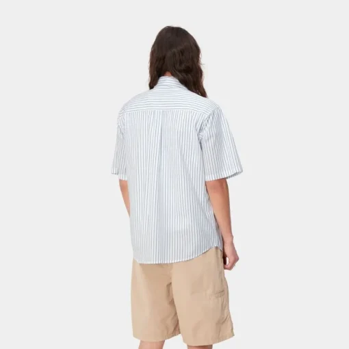 Fashion Linus Stripe Kortaermet Skjorte | Blege Mænd Skjorter