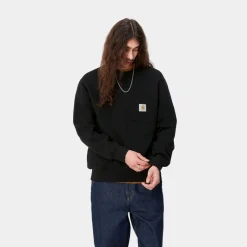 Hot Lomme Sweatshirt | Sort Mænd Sveder