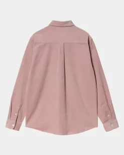 Fashion Madison Fine Cord Skjorte | Glassyet Pink / Voks Mænd Skjorter