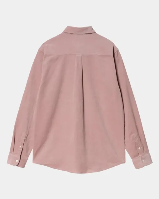 Fashion Madison Fine Cord Skjorte | Glassyet Pink / Voks Mænd Skjorter