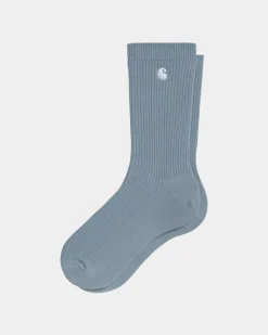Sale Madison Sokker (2 Pakke) | Frostet Bla/Hvid Mænd Tilbehør