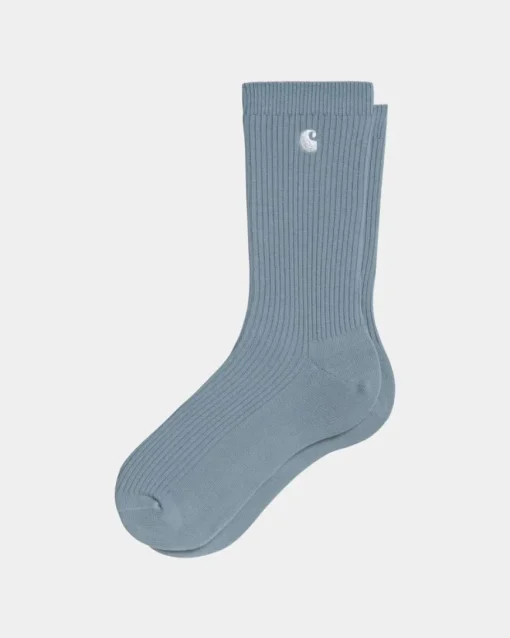 Sale Madison Sokker (2 Pakke) | Frostet Bla/Hvid Mænd Tilbehør