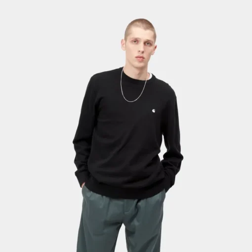 Flash Sale Madison Sweater | Sort Mænd Trøjer