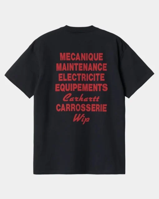 Discount Mekanik T-Shirt | Dark Navy Mænd T-Shirts Og Poloer