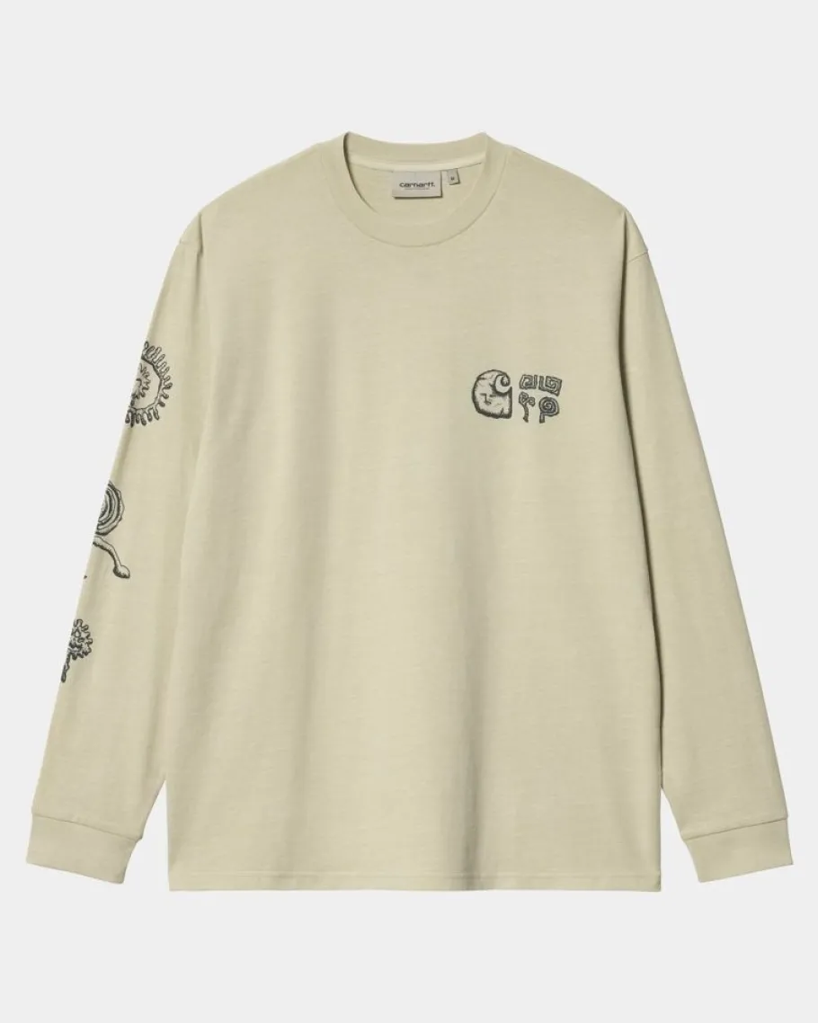 Online Mimetolith Langaermet T-Shirt | Beryl / Flint Mænd T-Shirts Og Poloer