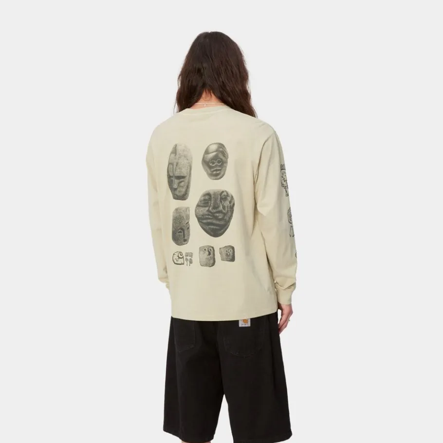 Online Mimetolith Langaermet T-Shirt | Beryl / Flint Mænd T-Shirts Og Poloer