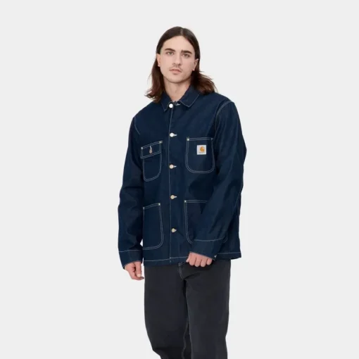 Outlet Og Chore Coat (Forar) | Bla (En Vask) Mænd Denim