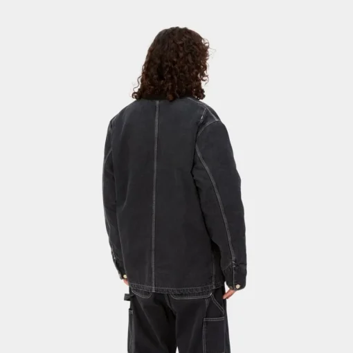 Online Og Chore Coat (Vinter) - Denim | Sort (Stenvasket) Mænd Jakker & Veste