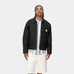 Store Og Detroit Jakke (Forar) | Sort (Stiv) Mænd Denim