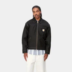 Store Og Detroit Jakke (Forar) | Sort (Stiv) Mænd Denim