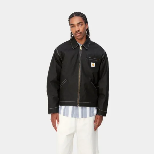 Store Og Detroit Jakke (Forar) | Sort (Stiv) Mænd Denim
