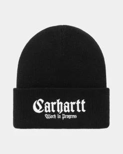 Clearance Onyx Beanie | Sort Hvid Beanies